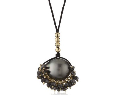 Black Diamond Pearl Necklace
