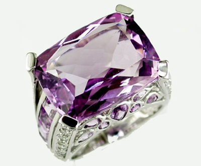 amethyst rings white gold Awesome double amethyst 10kt white gold filled ring sz8