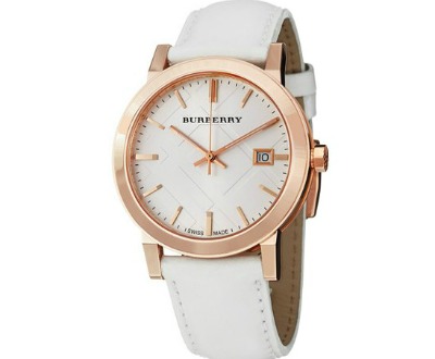 Burberry Men's White Leather Watch