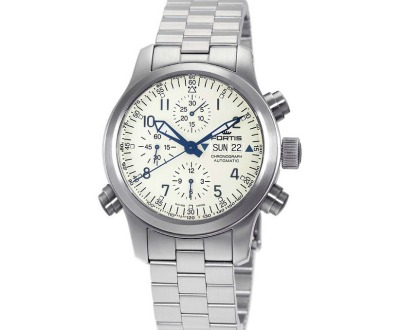 Fortis Flieger White Dial Watch