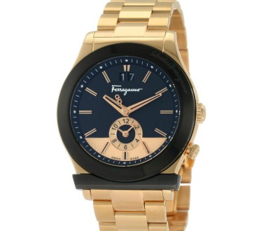Gold Plated Dual Time Watch