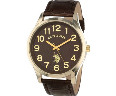 U.S. Polo Genuine Leather Watch