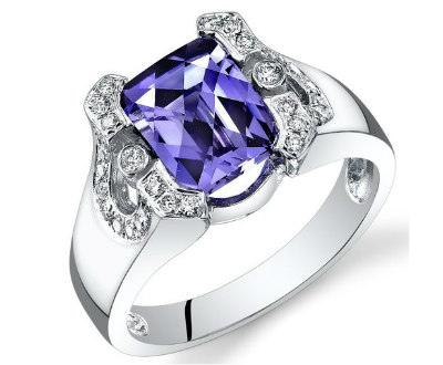 Alexandrite Diamond Ring