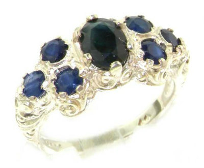 Art Nouveau Natural Sapphire Ring