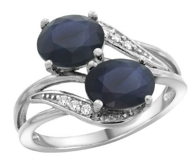 Australian Sapphire 2-Stone Ring