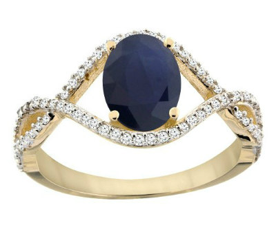 Australian Sapphire Infinity Ring
