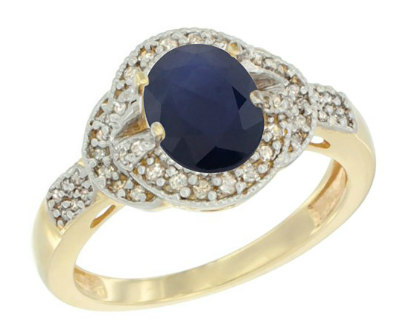 Australian Sapphire White Gold Ring