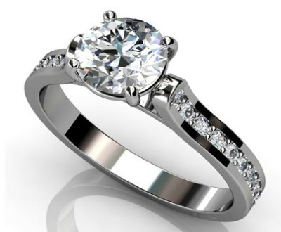 Brilliant Round Diamond Solitaire Ring