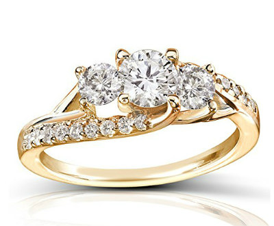 Diamond 14k Gold Engagement Ring