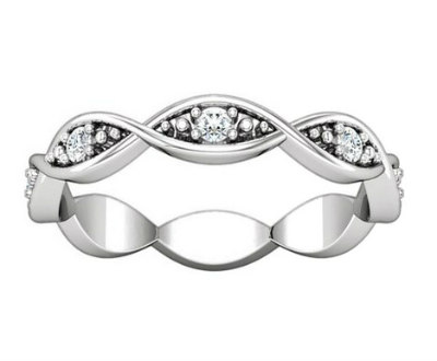 Diamond Round Cut Eternity Ring