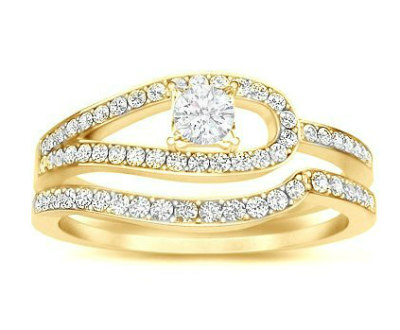 Diamond Round Engagement Ring