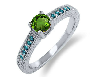 Diopside Round Ring