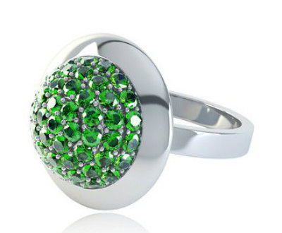 Diopside Stardust Ring