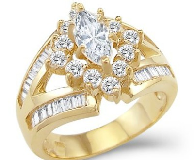 Marquise CZ Cubic Zirconia Ring
