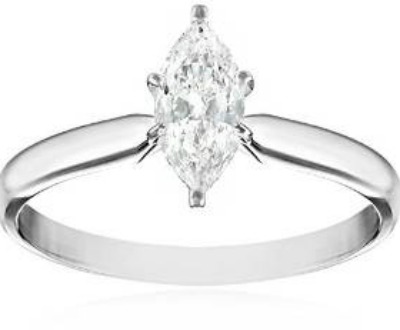 Marquise Shape Solitaire Engagement Ring
