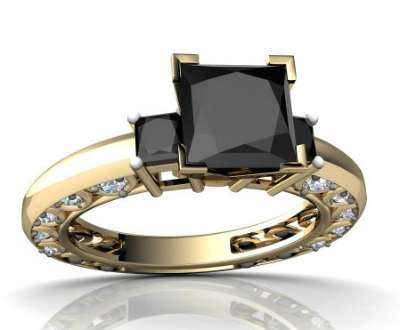 Onyx Art Deco Ring