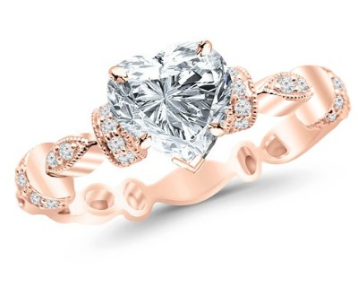 Petite Modern Diamond Engagement Ring