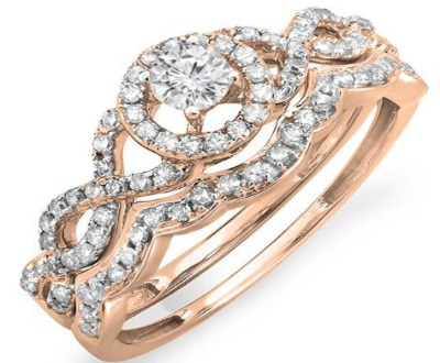 Round Diamond Ladies Halo Style Ring