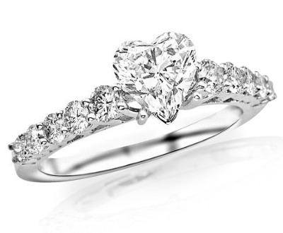 U Prong Diamond Engagement Ring