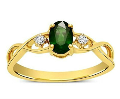 Yellow Gold Emerald Luscious Ring