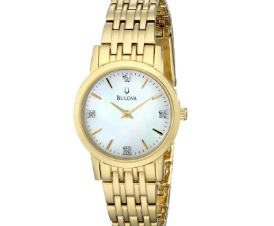 Bulova Diamond Classic Goldtone Watch