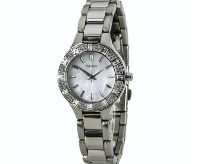 DKNY Glitz Mother-of-Pearl Dial Watch