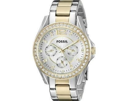 Fossil Silver and Gold Tone Watch