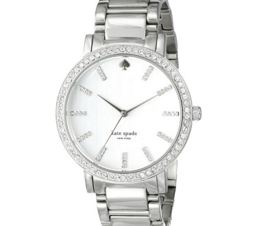 Gramercy Crystal-Accented Silver-Tone Watch