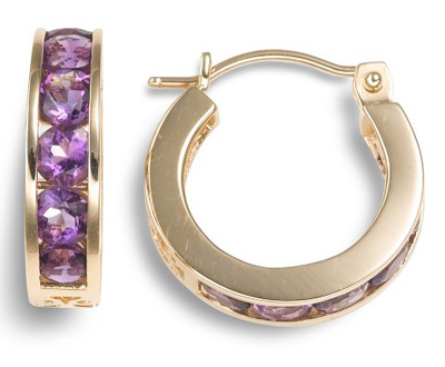 ø Gold Amethyst Earrings | Shop Online for Gold Amethyst Jewelry ø