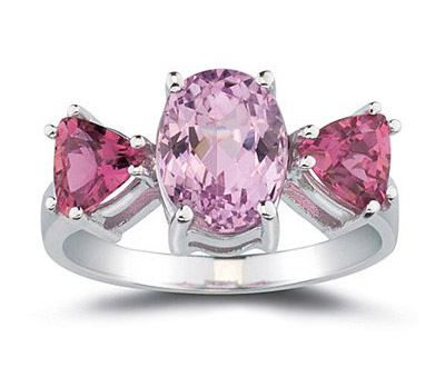 Kunzite Pink Tourmaline Ring