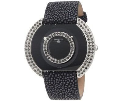 Swisstek Black Diamond Watch