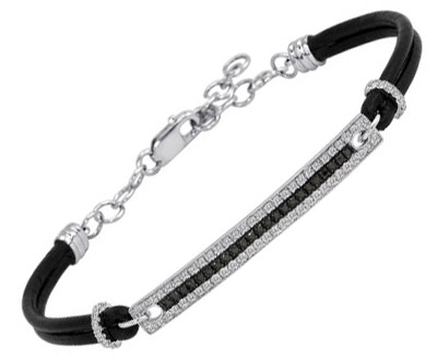White And Black Diamond Bracelet