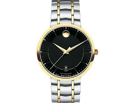 Automatic Two-Tone Black Dial Watch