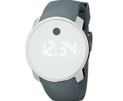 Bold Digital Display White Watch