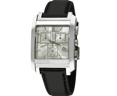 Burberry Men's Square Silver Watch