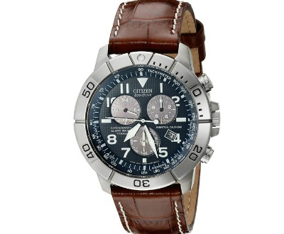 Citizen Titanium Watch with Leather Band