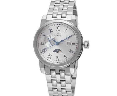Gevril Men's Swiss Quartz Silver Watch