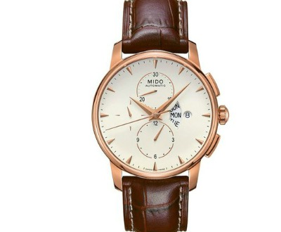 Mido Men's Leather Strap Watch