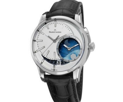 Pontos Silver Moonphase Dial Watch