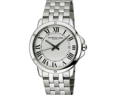 White Dial Stainless Steel Men's Watch