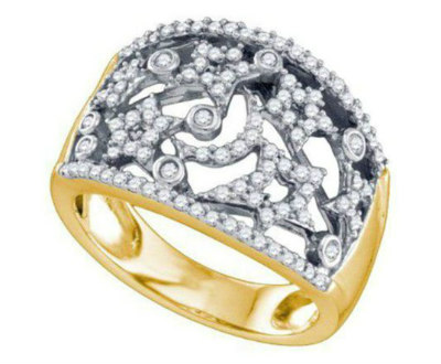 Art Nouveau Celestial Anniversary Ring