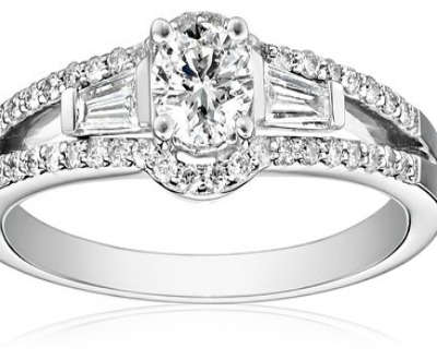 Baguette Diamond 14k Gold Engagement Ring