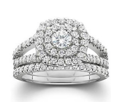 Halo Diamond Engagement Wedding Ring