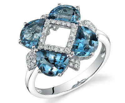 ø London Blue Topaz Rings | Shop Online for Diamond Jewelry ø