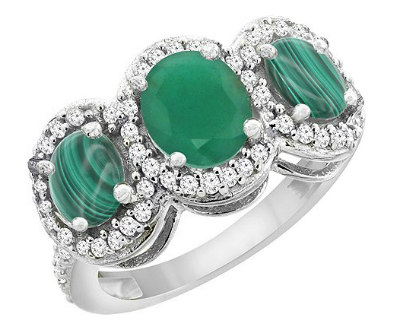 Malachite Emerald Ring