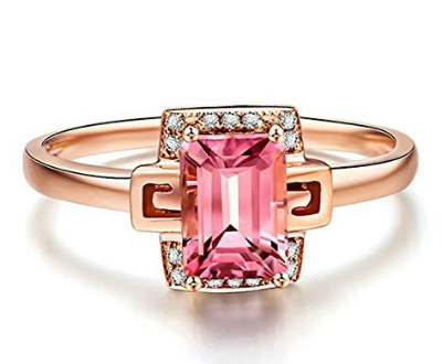 Pink Sapphire Designer Ring