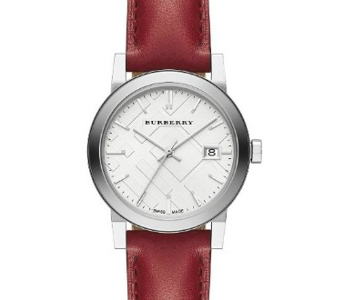 Burberry Women's Red Leather Watch