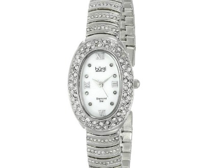 Diamond Oval Quartz Bracelet Watch