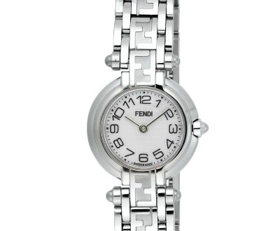 Fendi Watch Zucca White Pearl Dial Date