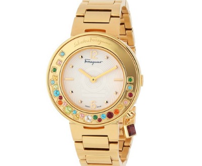 Gancino Sparkling Gold Multi-Color Watch